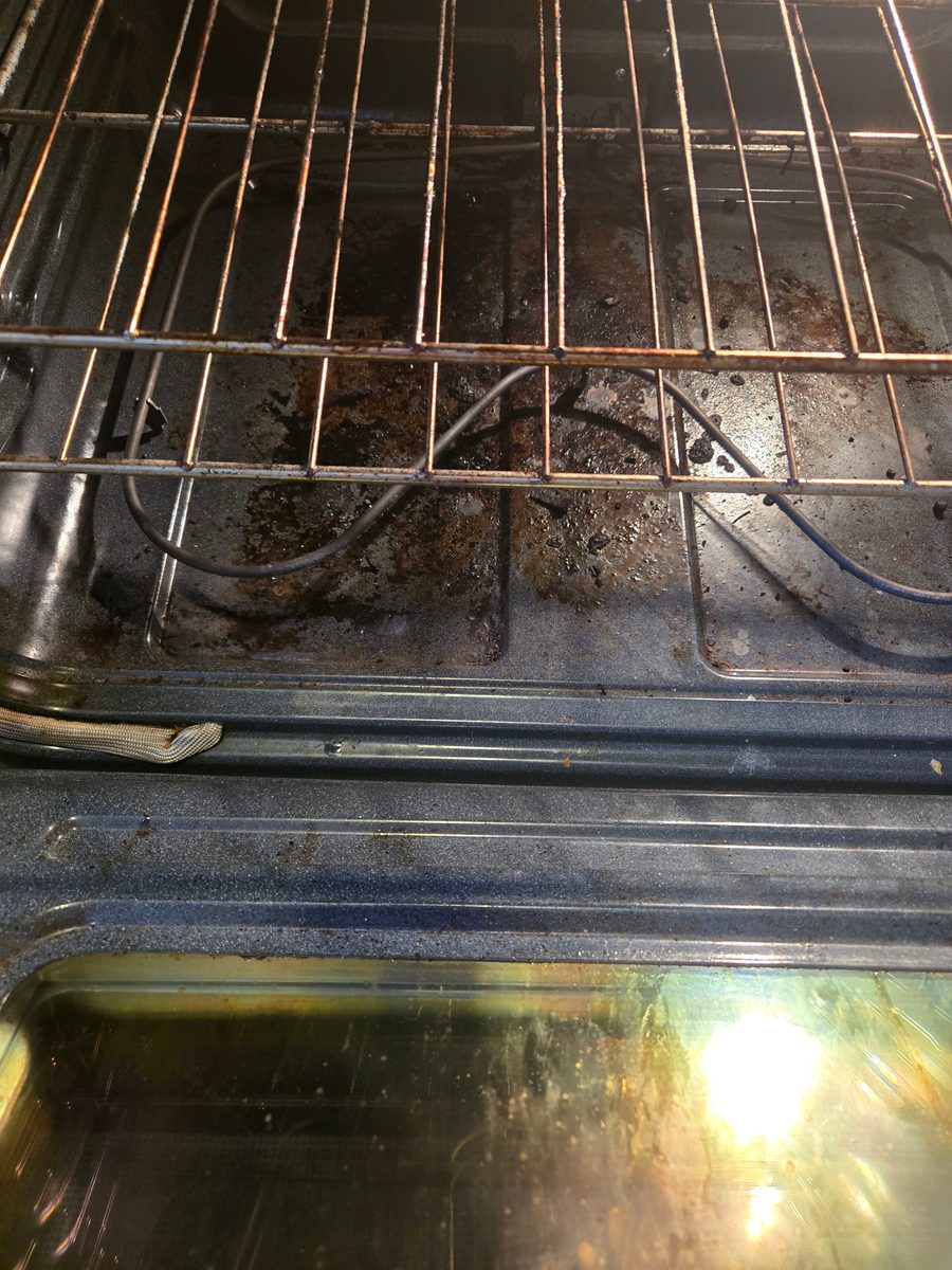 Oven before cleaning by J&N Cleaning